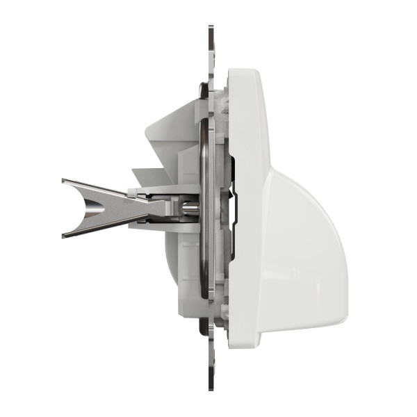 Розетка кабельна, 25А-250В, Білий, Sedna Design SDD111903