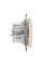 Розетка USB подвійна А+C, 2.4А, 230В, Бежевий, Sedna Design SDD112402