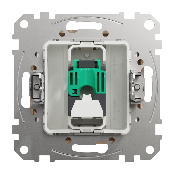 Комп'ютерна розетка RJ45, кат. 5e, неекр. UTP, Бежевий, Sedna Design SDD112451