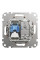 Комп'ютерна розетка RJ45+TV, кат. 6, неекр. UTP, Бежевий, Sedna Design SDD112469T