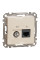 Комп'ютерна розетка RJ45+TV, кат. 6, неекр. UTP, Бежевий, Sedna Design SDD112469T