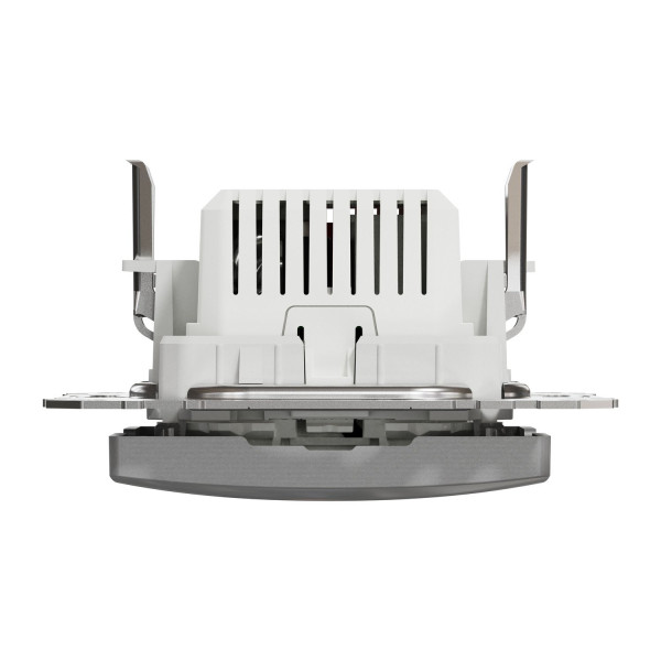 Розетка USB подвійна А+C, 2.4А, 230В, Алюміній, Sedna Design SDD113402