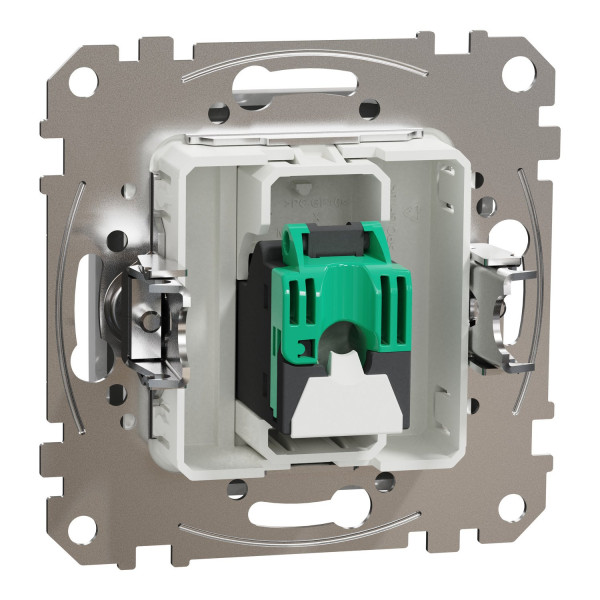 Комп'ютерна розетка RJ45, кат. 5e, неекр. UTP, Алюміній, Sedna Design SDD113451