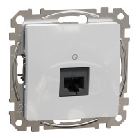 Комп'ютерна розетка RJ45, кат. 5e, неекр. UTP, Алюміній, Sedna Design SDD113451