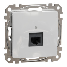 Комп'ютерна розетка RJ45, кат. 5e, неекр. UTP, Алюміній, Sedna Design SDD113451