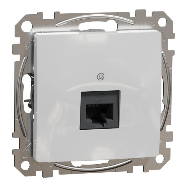 Комп'ютерна розетка RJ45, кат. 5e, неекр. UTP, Алюміній, Sedna Design SDD113451