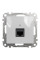Комп'ютерна розетка RJ45, кат. 5e, неекр. UTP, Алюміній, Sedna Design SDD113451