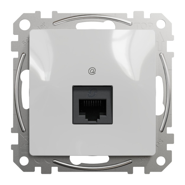 Комп'ютерна розетка RJ45, кат. 5e, неекр. UTP, Алюміній, Sedna Design SDD113451