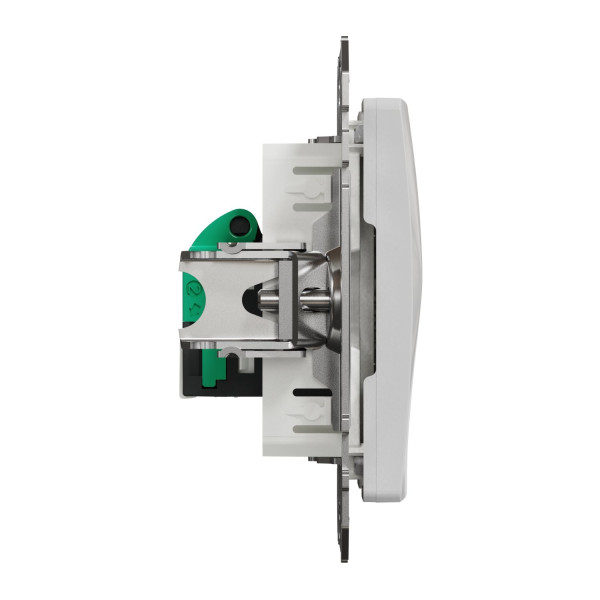 Комп'ютерна розетка RJ45, кат. 5e, неекр. UTP, Алюміній, Sedna Design SDD113451