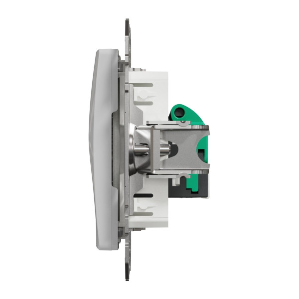 Комп'ютерна розетка RJ45, кат. 5e, неекр. UTP, Алюміній, Sedna Design SDD113451