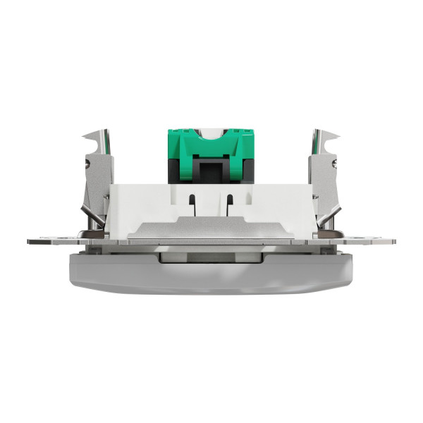 Комп'ютерна розетка RJ45, кат. 5e, неекр. UTP, Алюміній, Sedna Design SDD113451