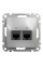 Комп'ютерна розетка подвійна RJ45, кат. 5e, неекр. UTP, Алюміній, Sedna Design SDD113452
