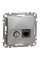 Комп'ютерна розетка RJ45+TV, кат. 6, неекр. UTP, Алюміній, Sedna Design SDD113469T