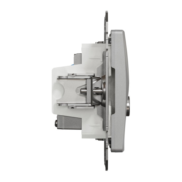 Комп'ютерна розетка RJ45+TV, кат. 6, неекр. UTP, Алюміній, Sedna Design SDD113469T