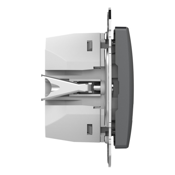 USB розетка A+C, 3 A, 45 Вт, Антрацит Sedna Design SDD114404