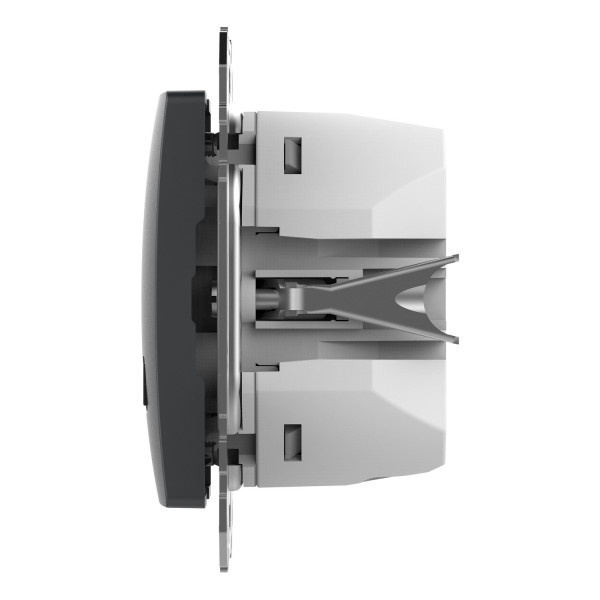 USB розетка A+C, 3 A, 45 Вт, Антрацит Sedna Design SDD114404