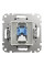 Комп'ютерна розетка RJ45, кат. 6, неекр. UTP, Чорний, Sedna Design SDD114461