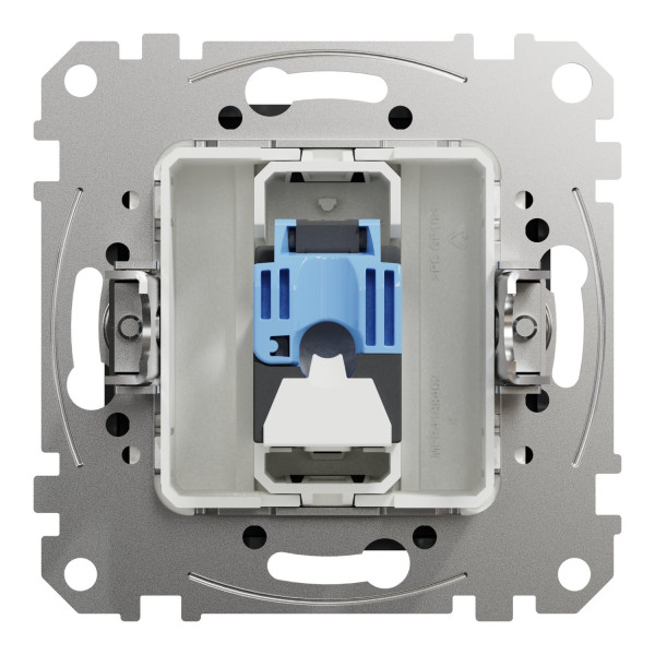 Комп'ютерна розетка RJ45, кат. 6, неекр. UTP, Чорний, Sedna Design SDD114461