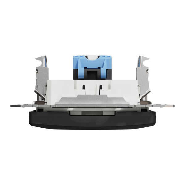 Комп'ютерна розетка RJ45, кат. 6, неекр. UTP, Чорний, Sedna Design SDD114461