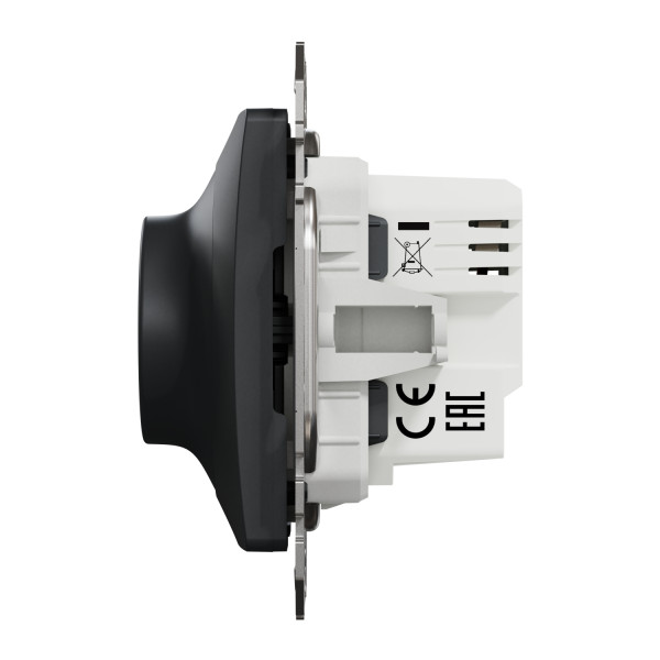 Світлорегулятор поворотний LED, 230В, 100Вт, Чорний, Sedna Design SDD114502