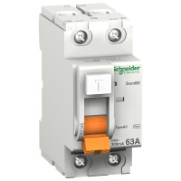ПЗВ Диф. вимикач навантаження ВД63 2П 40A 30мA Schneider Electric 11452