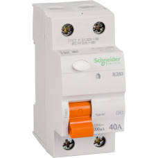 ПЗВ Диф. вимикач навантаження ВД63 2П 40A 300мA Schneider Electric 11453