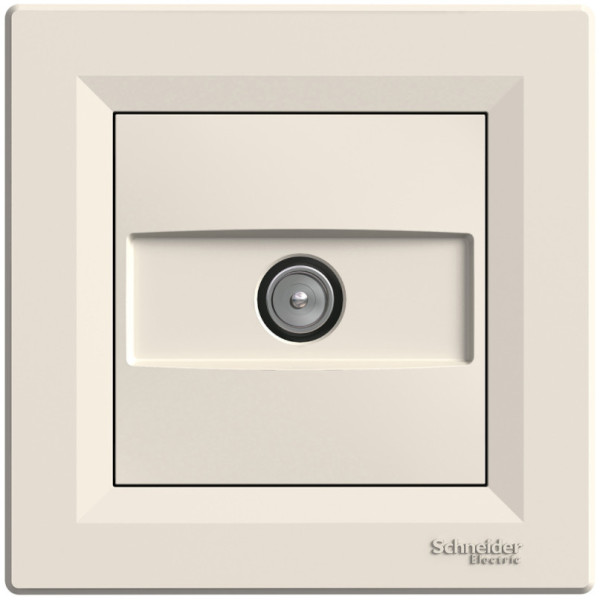 Розетка TV кінцева (1 дБ), Кремова, Asfora EPH3200123
