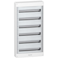 Щит розподільний PRAGMA, навісний, 6 рядов, 144 мод, без дверцят, Schneider Electric PRA20624