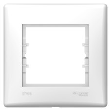 Рамка 1-постова, IP44, Біла, Sedna SDN5810521