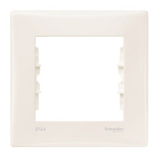Рамка 1-постова, IP44, Слонова кістка, Sedna SDN5810523