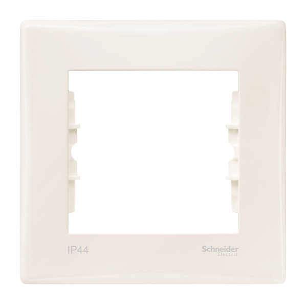 Рамка 1-постова, IP44, Слонова кістка, Sedna SDN5810523